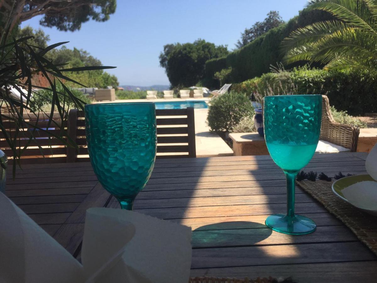 Lovely "Provence" Villa With Sea View, Private Heated Pool, Airco And Beautiful Garden Grimaud Bagian luar foto