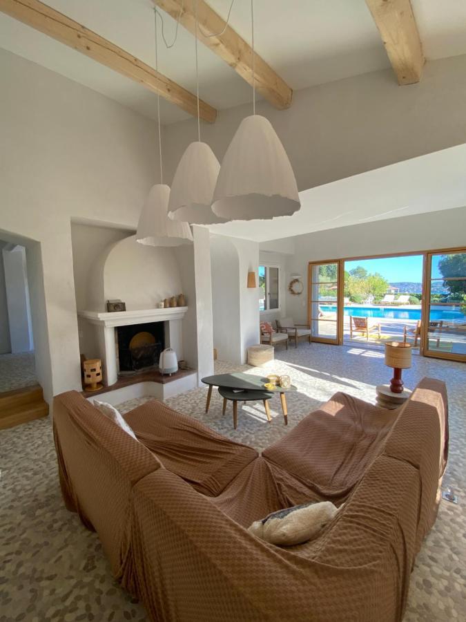 Lovely "Provence" Villa With Sea View, Private Heated Pool, Airco And Beautiful Garden Grimaud Bagian luar foto